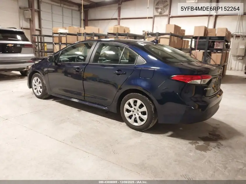 5YFB4MDE6RP152264 2024 Toyota Corolla Le