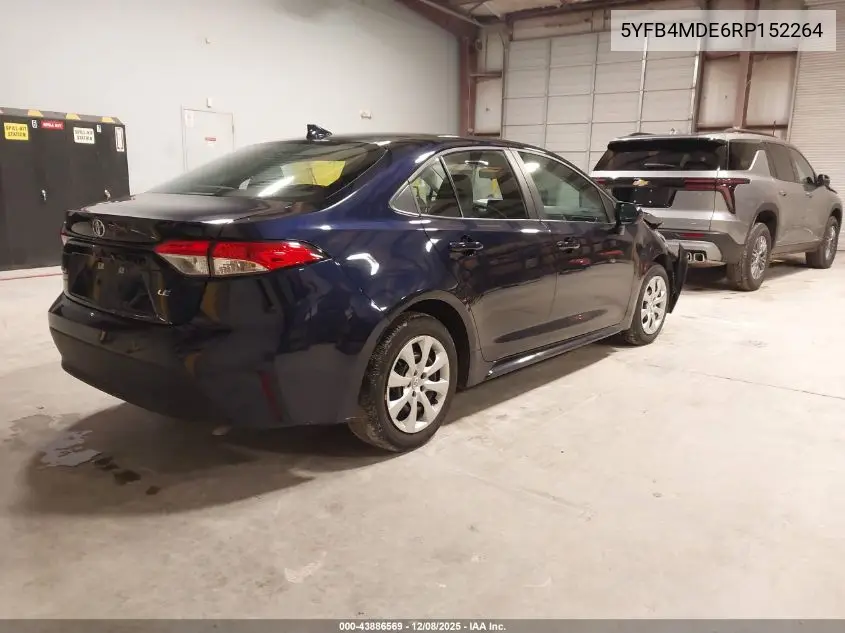 5YFB4MDE6RP152264 2024 Toyota Corolla Le