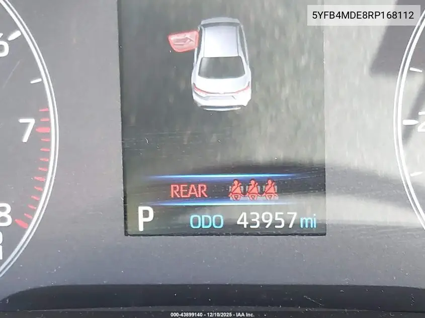 5YFB4MDE8RP168112 2024 Toyota Corolla Le