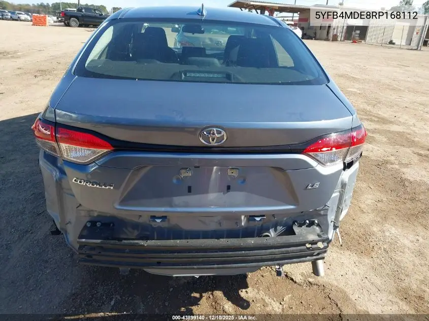 5YFB4MDE8RP168112 2024 Toyota Corolla Le