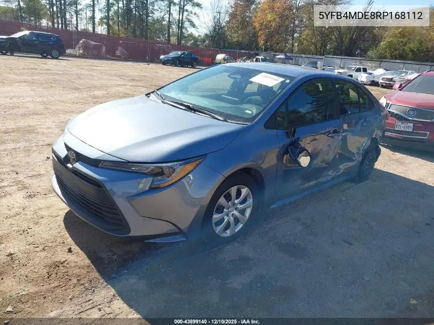 5YFB4MDE8RP168112 2024 Toyota Corolla Le