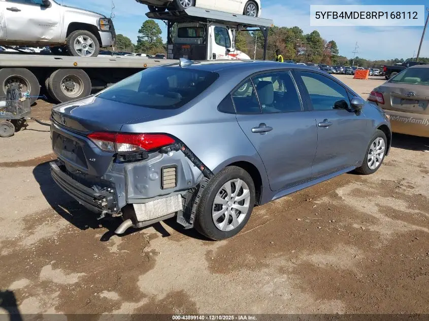 5YFB4MDE8RP168112 2024 Toyota Corolla Le