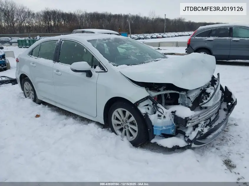JTDBCMFE3RJ019126 2024 Toyota Corolla Hybrid Xle