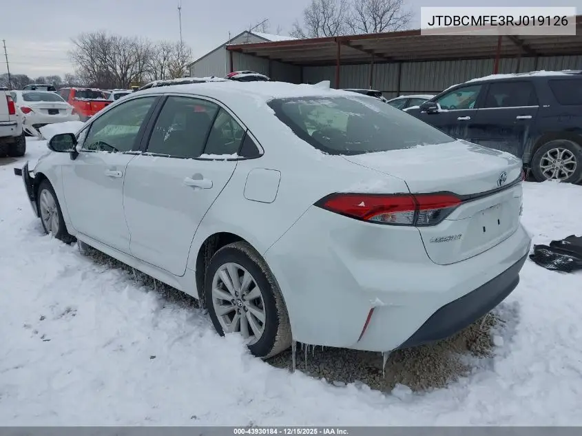 JTDBCMFE3RJ019126 2024 Toyota Corolla Hybrid Xle
