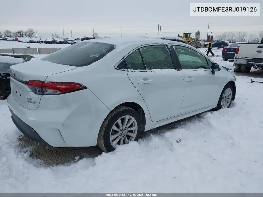 JTDBCMFE3RJ019126 2024 Toyota Corolla Hybrid Xle