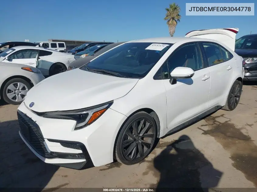 JTDBCMFE0R3044778 2024 Toyota Corolla Hybrid Se