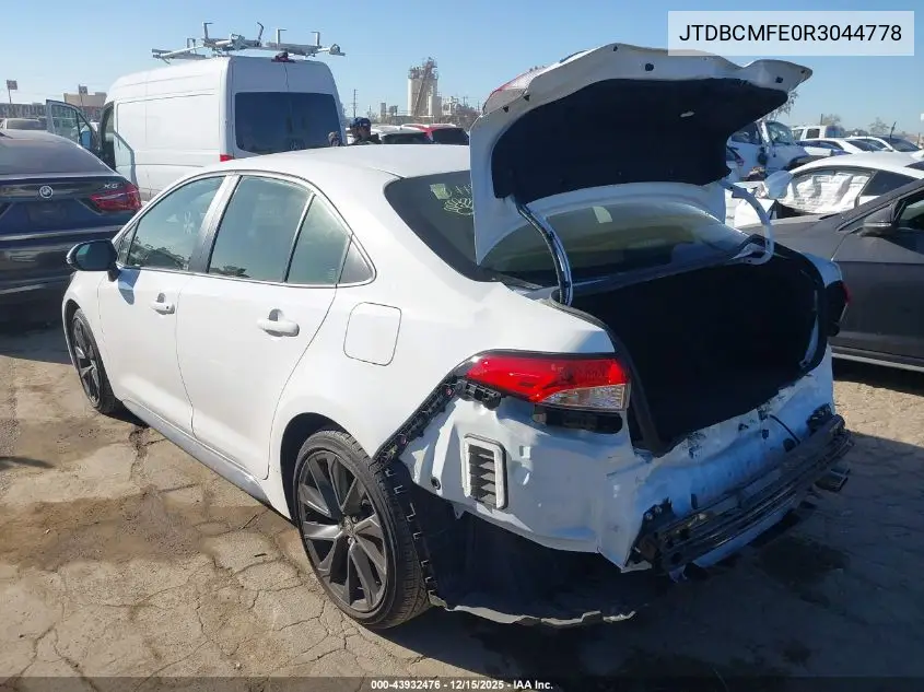 JTDBCMFE0R3044778 2024 Toyota Corolla Hybrid Se