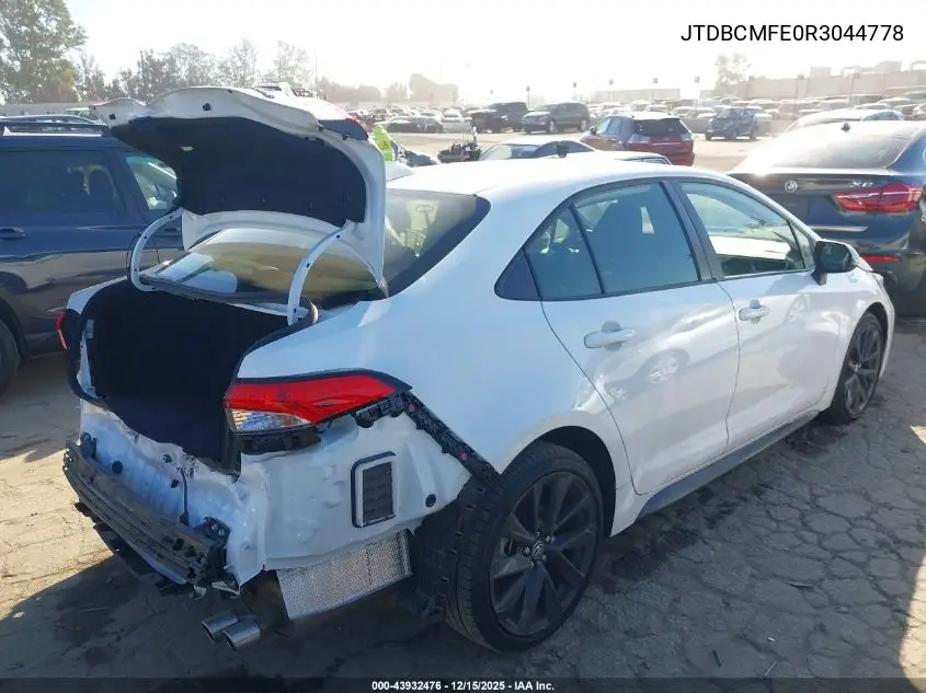 JTDBCMFE0R3044778 2024 Toyota Corolla Hybrid Se