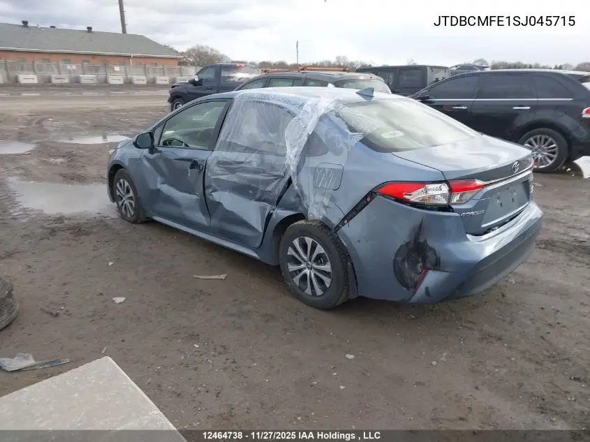 JTDBCMFE1SJ045715 2025 Toyota Corolla Hybrid