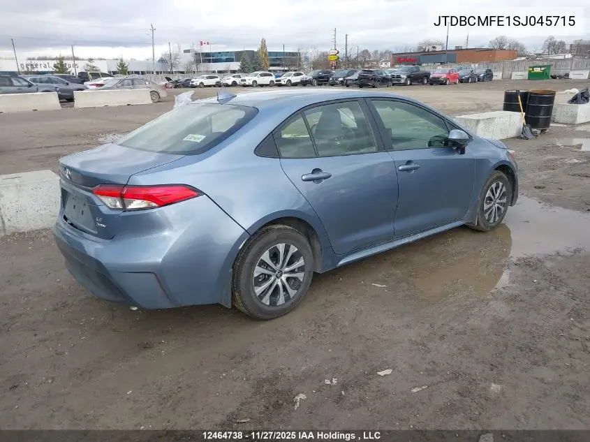 JTDBCMFE1SJ045715 2025 Toyota Corolla Hybrid