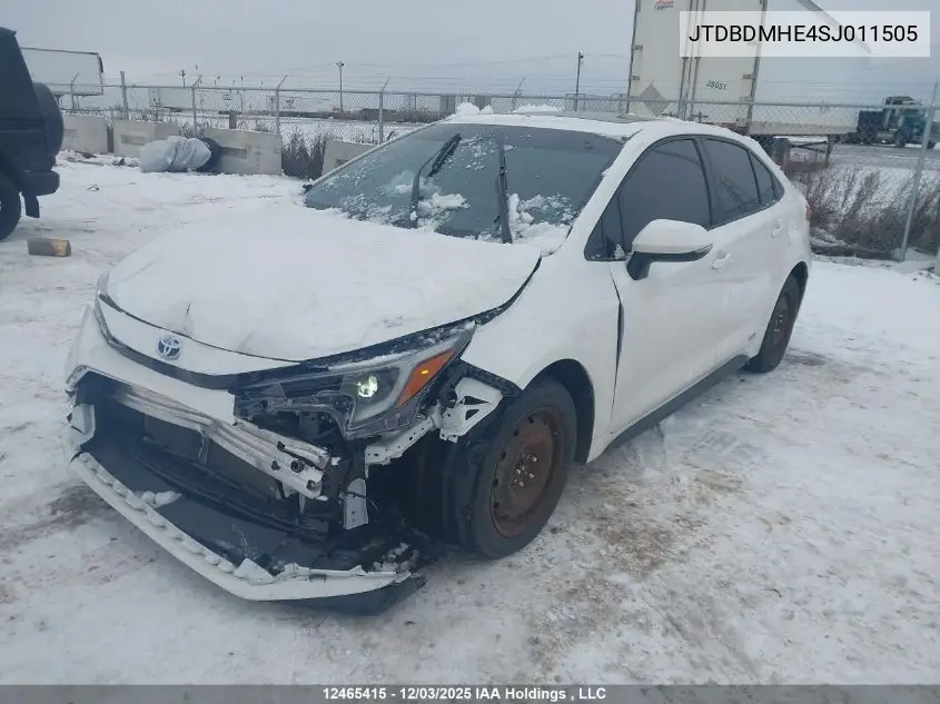JTDBDMHE4SJ011505 2025 Toyota Corolla Hybrid