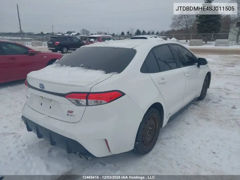 JTDBDMHE4SJ011505 2025 Toyota Corolla Hybrid