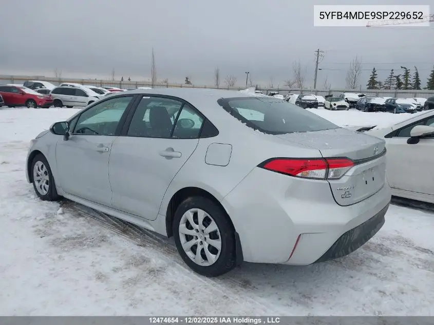 5YFB4MDE9SP229652 2025 Toyota Corolla Le