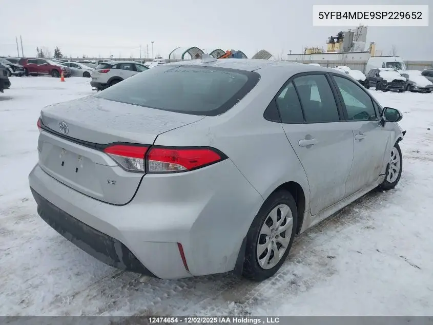 5YFB4MDE9SP229652 2025 Toyota Corolla Le
