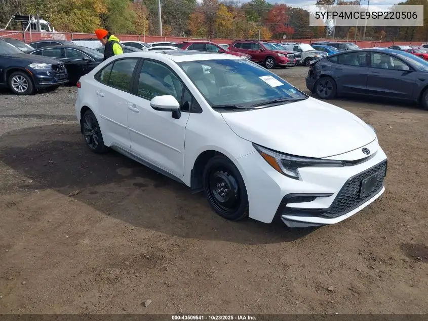 5YFP4MCE9SP220506 2025 Toyota Corolla Se