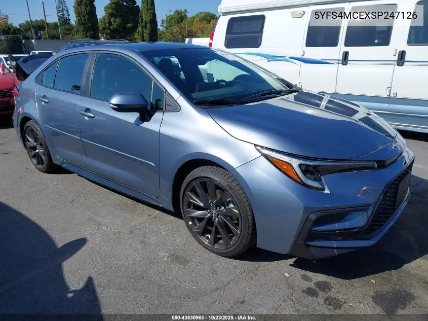 5YFS4MCEXSP247126 2025 Toyota Corolla Se