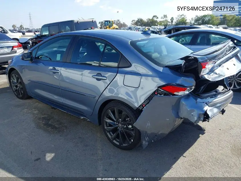 5YFS4MCEXSP247126 2025 Toyota Corolla Se