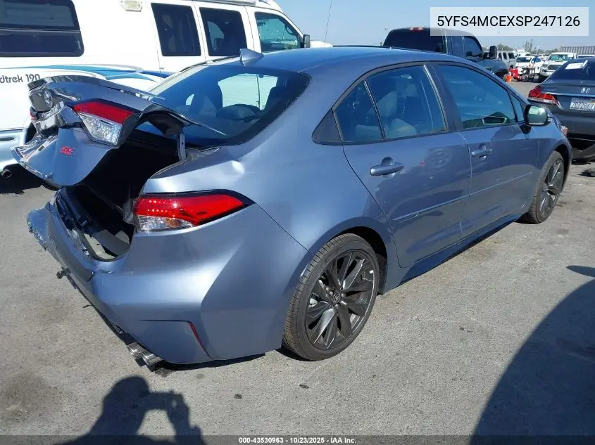 5YFS4MCEXSP247126 2025 Toyota Corolla Se