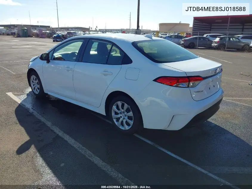 JTDB4MEE8SJ018588 2025 Toyota Corolla Le
