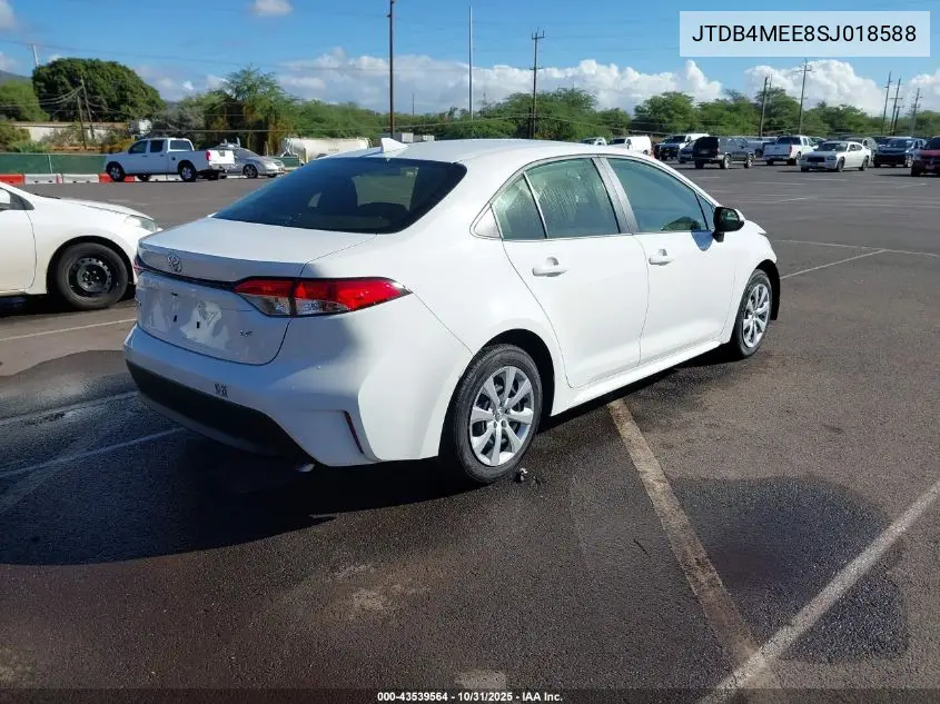 JTDB4MEE8SJ018588 2025 Toyota Corolla Le