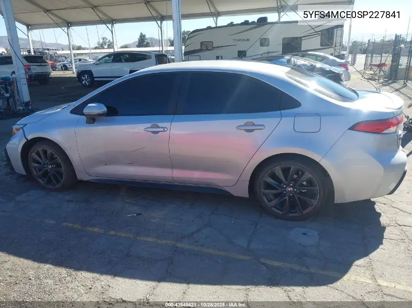 5YFS4MCE0SP227841 2025 Toyota Corolla Se