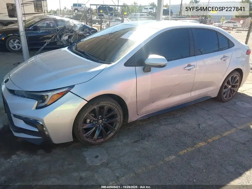 5YFS4MCE0SP227841 2025 Toyota Corolla Se