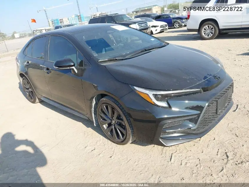 5YFS4MCE8SP228722 2025 Toyota Corolla Se