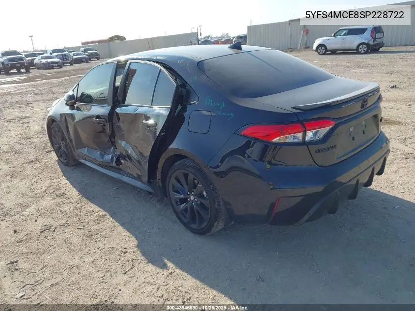 5YFS4MCE8SP228722 2025 Toyota Corolla Se