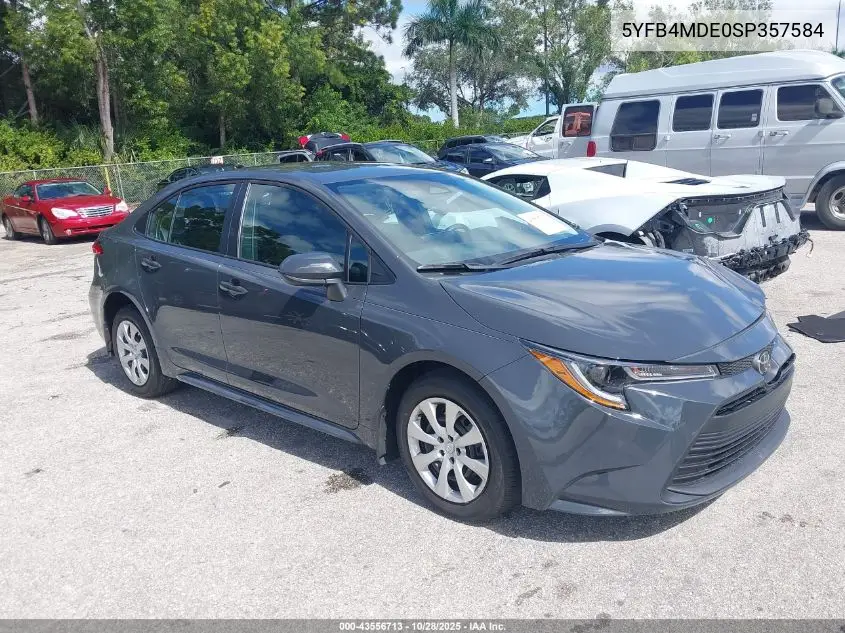 5YFB4MDE0SP357584 2025 Toyota Corolla Le