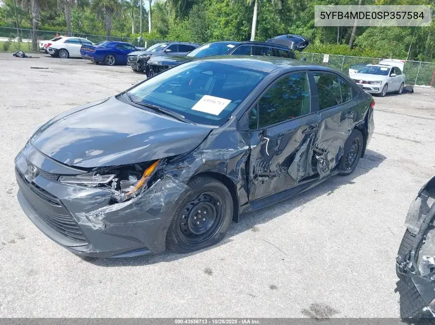 5YFB4MDE0SP357584 2025 Toyota Corolla Le