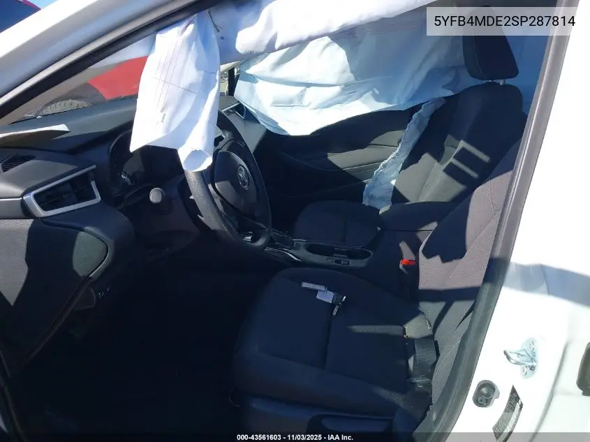 5YFB4MDE2SP287814 2025 Toyota Corolla Le