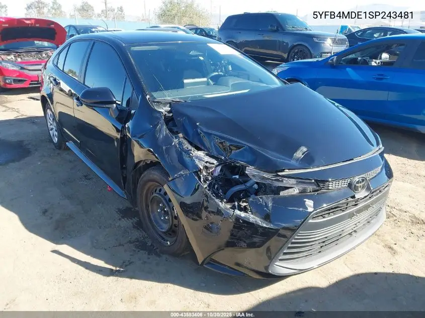 5YFB4MDE1SP243481 2025 Toyota Corolla Le