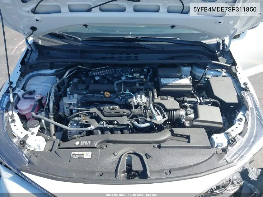 5YFB4MDE7SP311850 2025 Toyota Corolla Le