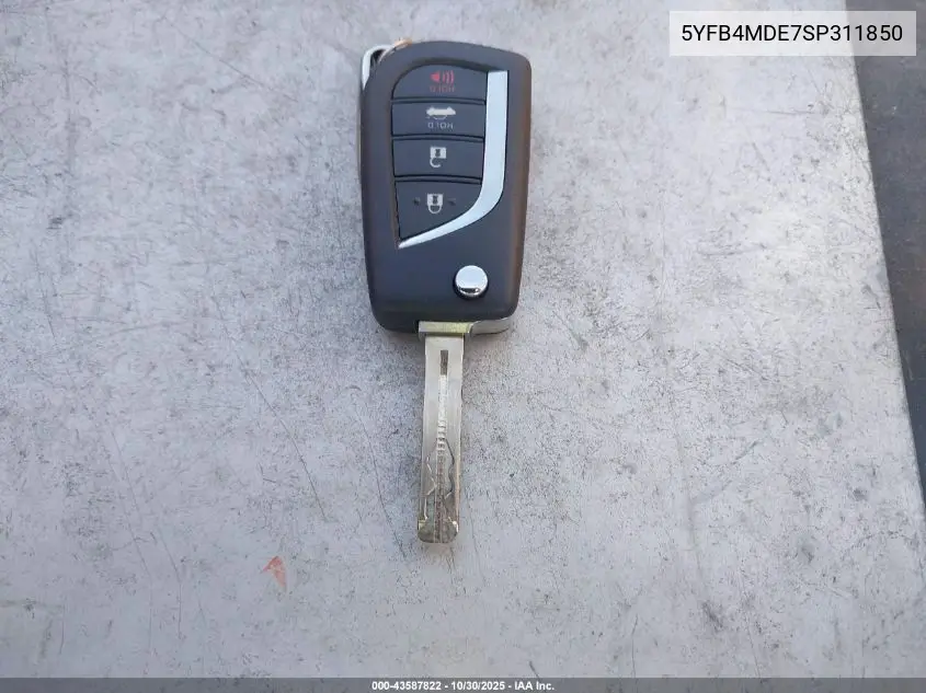 5YFB4MDE7SP311850 2025 Toyota Corolla Le