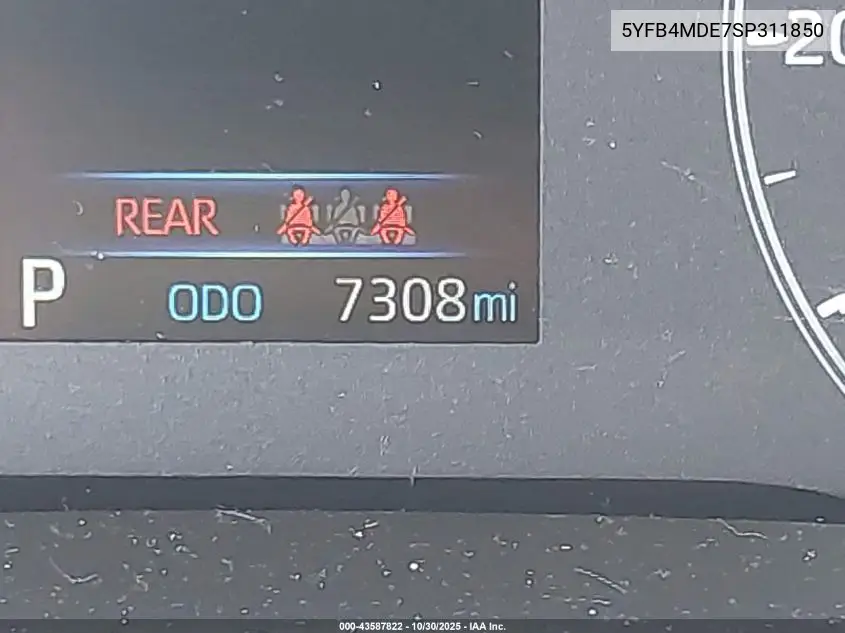 5YFB4MDE7SP311850 2025 Toyota Corolla Le