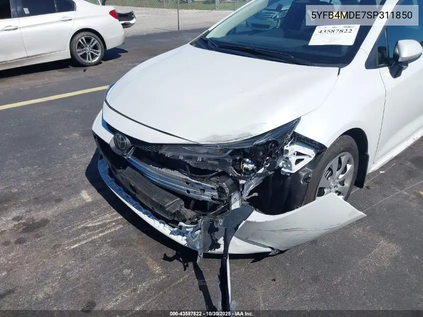 5YFB4MDE7SP311850 2025 Toyota Corolla Le