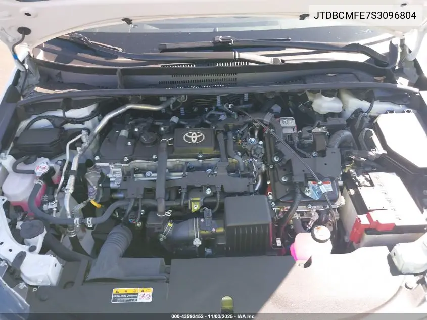 JTDBCMFE7S3096804 2025 Toyota Corolla Hybrid Le