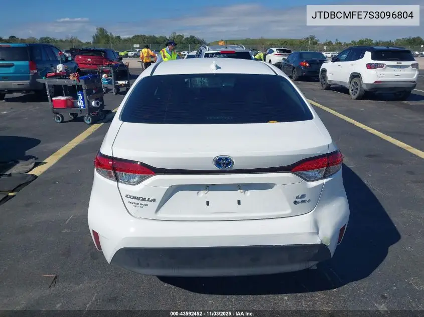 JTDBCMFE7S3096804 2025 Toyota Corolla Hybrid Le