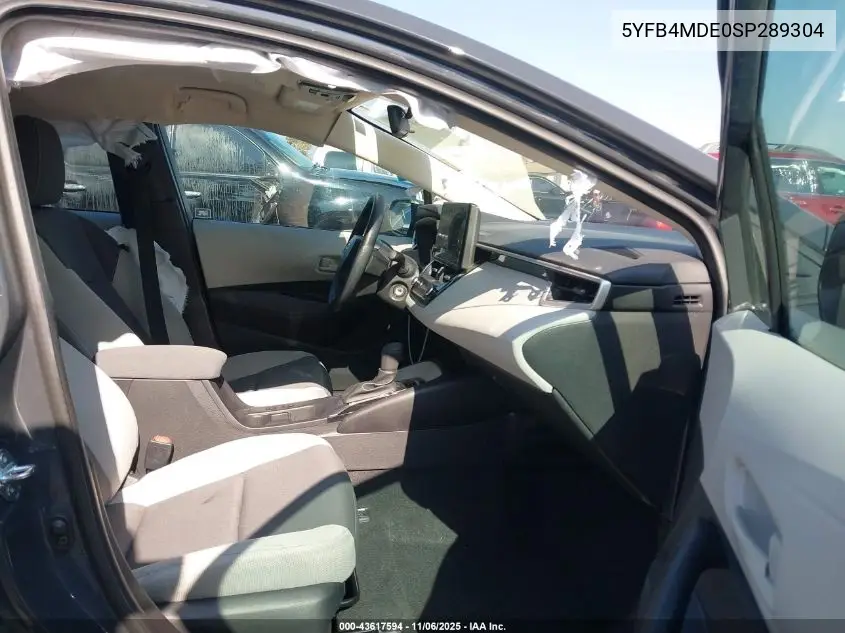 5YFB4MDE0SP289304 2025 Toyota Corolla Le