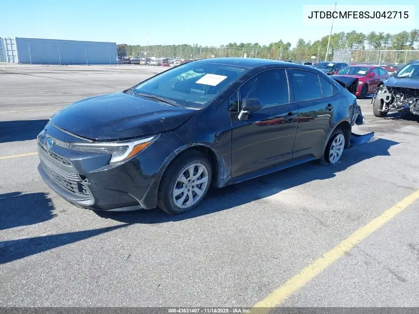 JTDBCMFE8SJ042715 2025 Toyota Corolla Hybrid Le