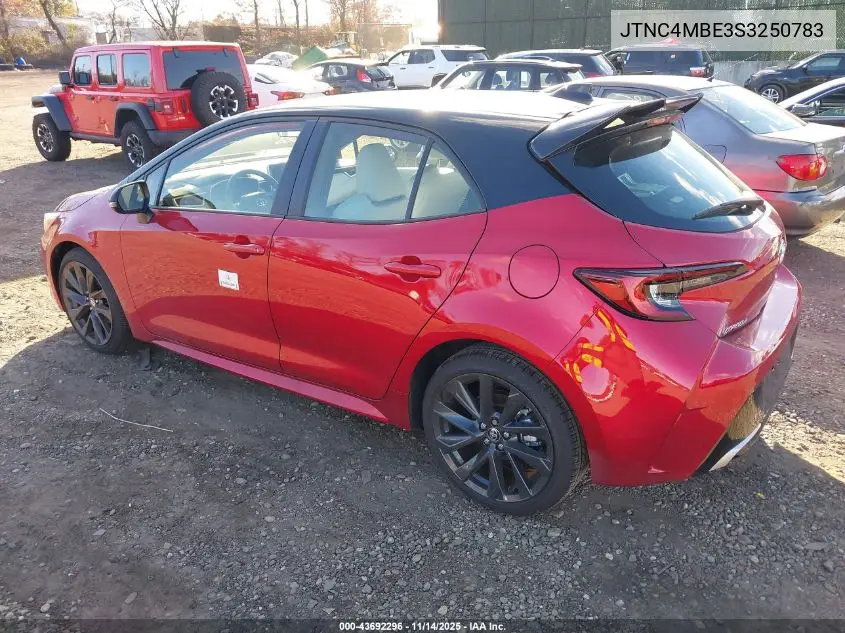 JTNC4MBE3S3250783 2025 Toyota Corolla Xse