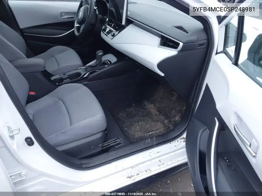 5YFB4MCE0SP248981 2025 Toyota Corolla Fx