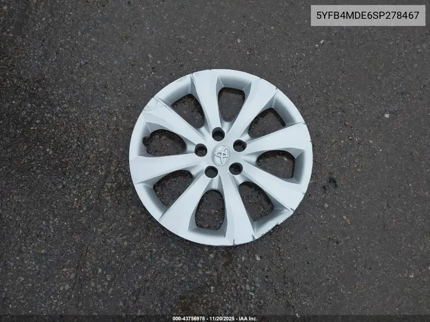 5YFB4MDE6SP278467 2025 Toyota Corolla Le