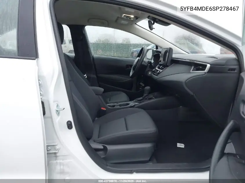 5YFB4MDE6SP278467 2025 Toyota Corolla Le