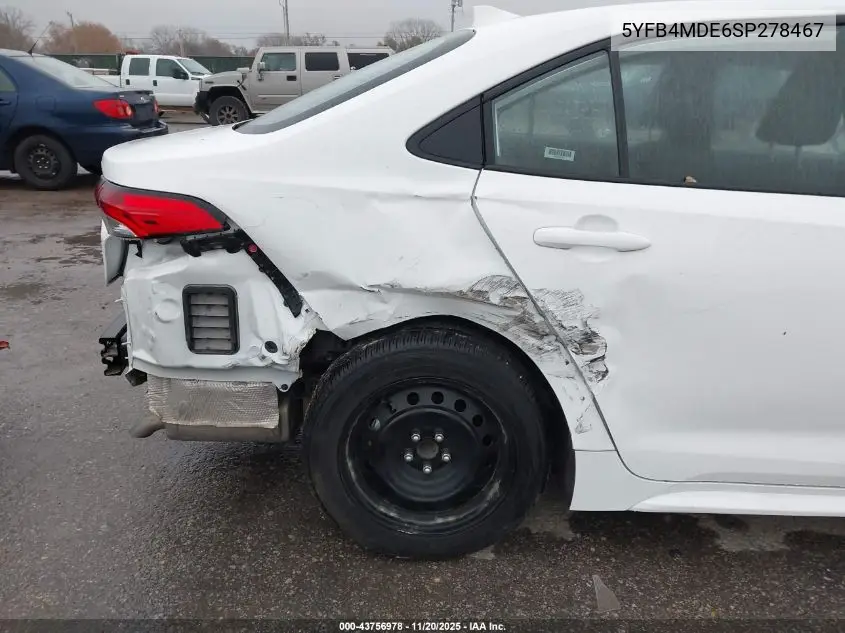 5YFB4MDE6SP278467 2025 Toyota Corolla Le
