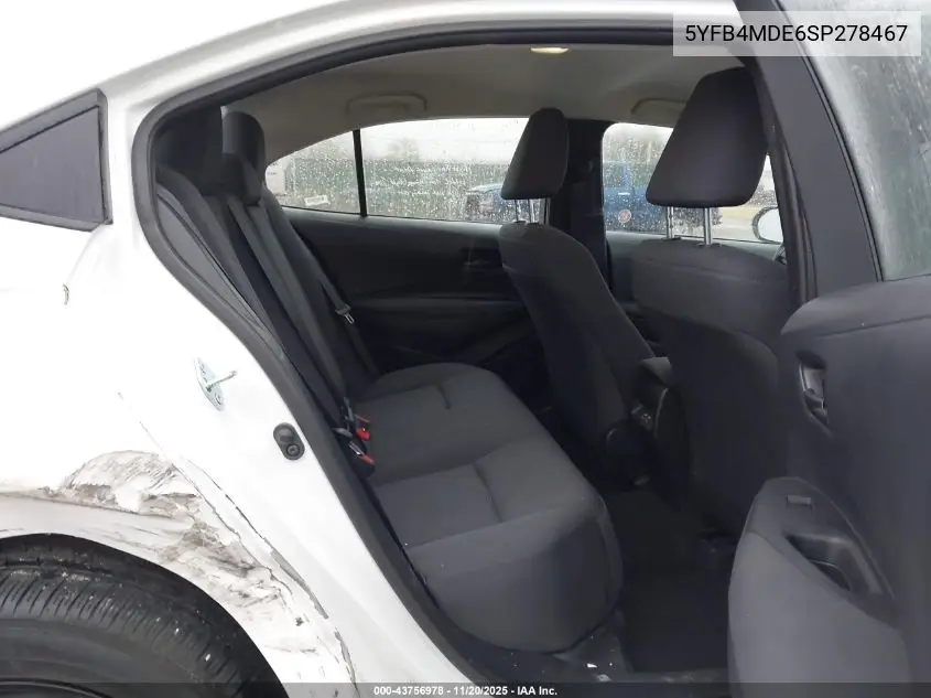 5YFB4MDE6SP278467 2025 Toyota Corolla Le