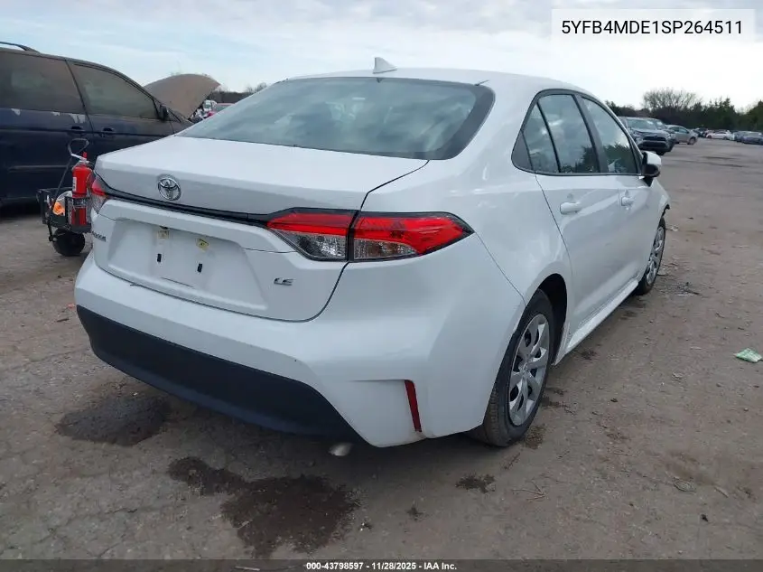 5YFB4MDE1SP264511 2025 Toyota Corolla Le