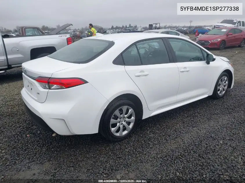 5YFB4MDE1SP277338 2025 Toyota Corolla Le