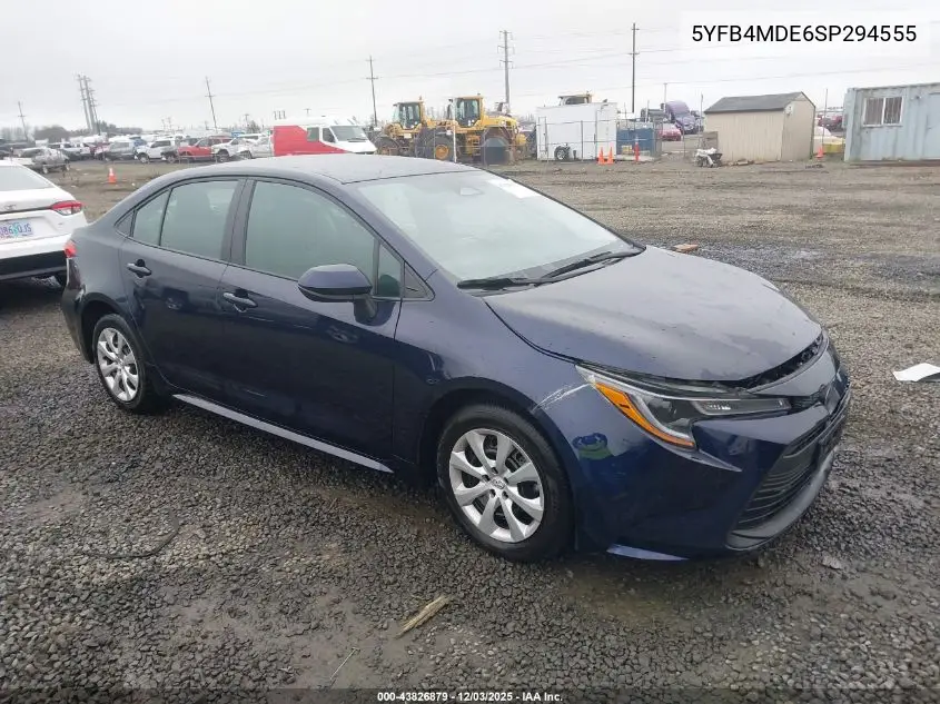 5YFB4MDE6SP294555 2025 Toyota Corolla Le