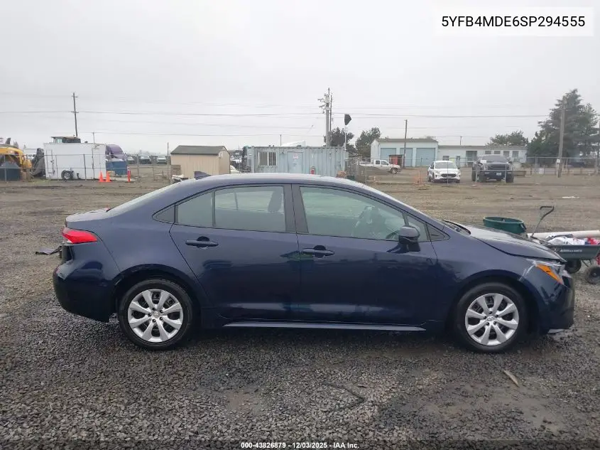 5YFB4MDE6SP294555 2025 Toyota Corolla Le